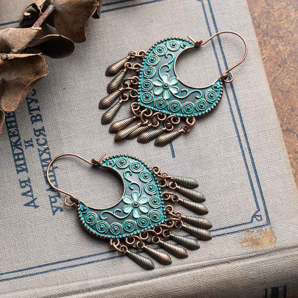 Bohemian Ethnic Retro Long Earrings – Statement Fashion Dangles