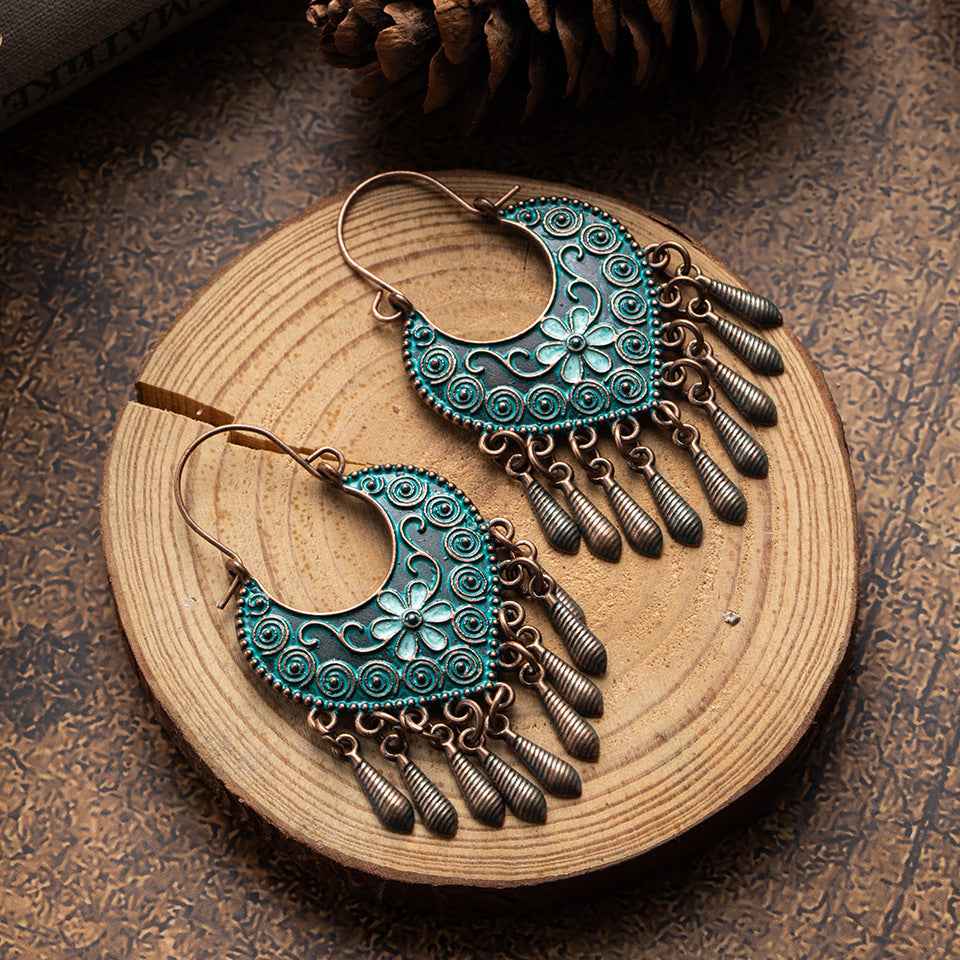 Bohemian Ethnic Retro Long Earrings – Statement Fashion Dangles