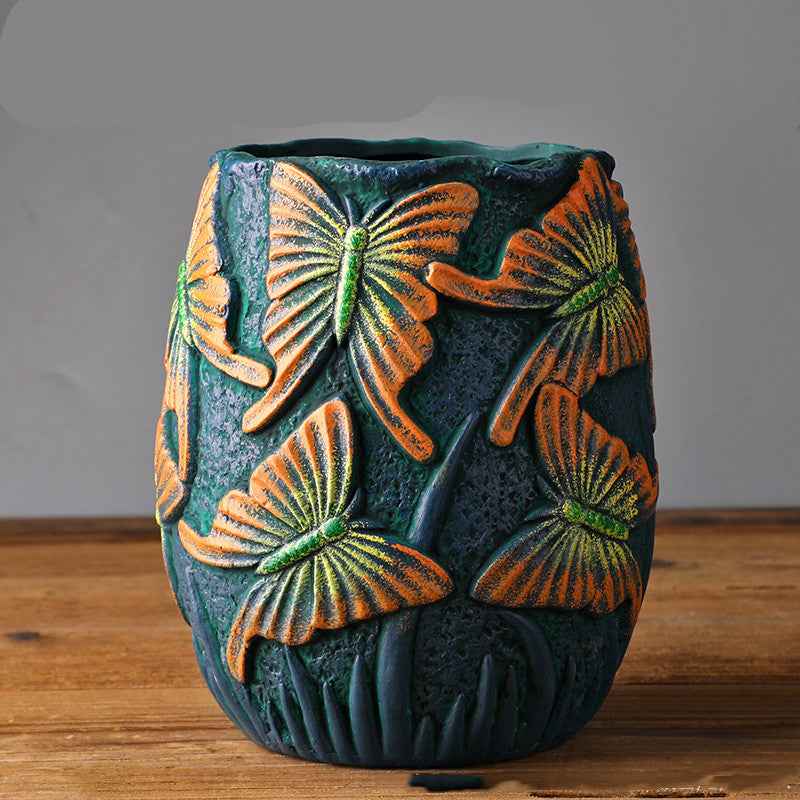 Succulent Flower Pots – Ceramic “Old Pile” Pots (4 Styles)