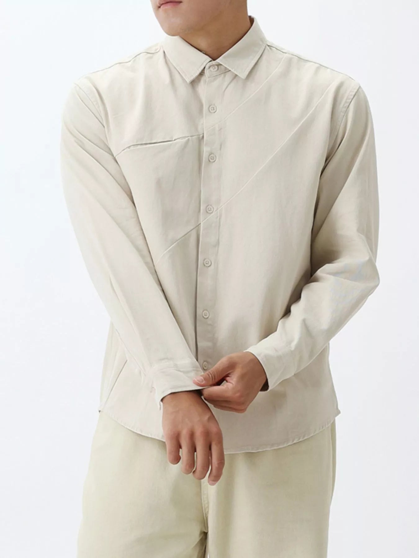 Men's Plus Size Button Up Long Sleeve Shirt