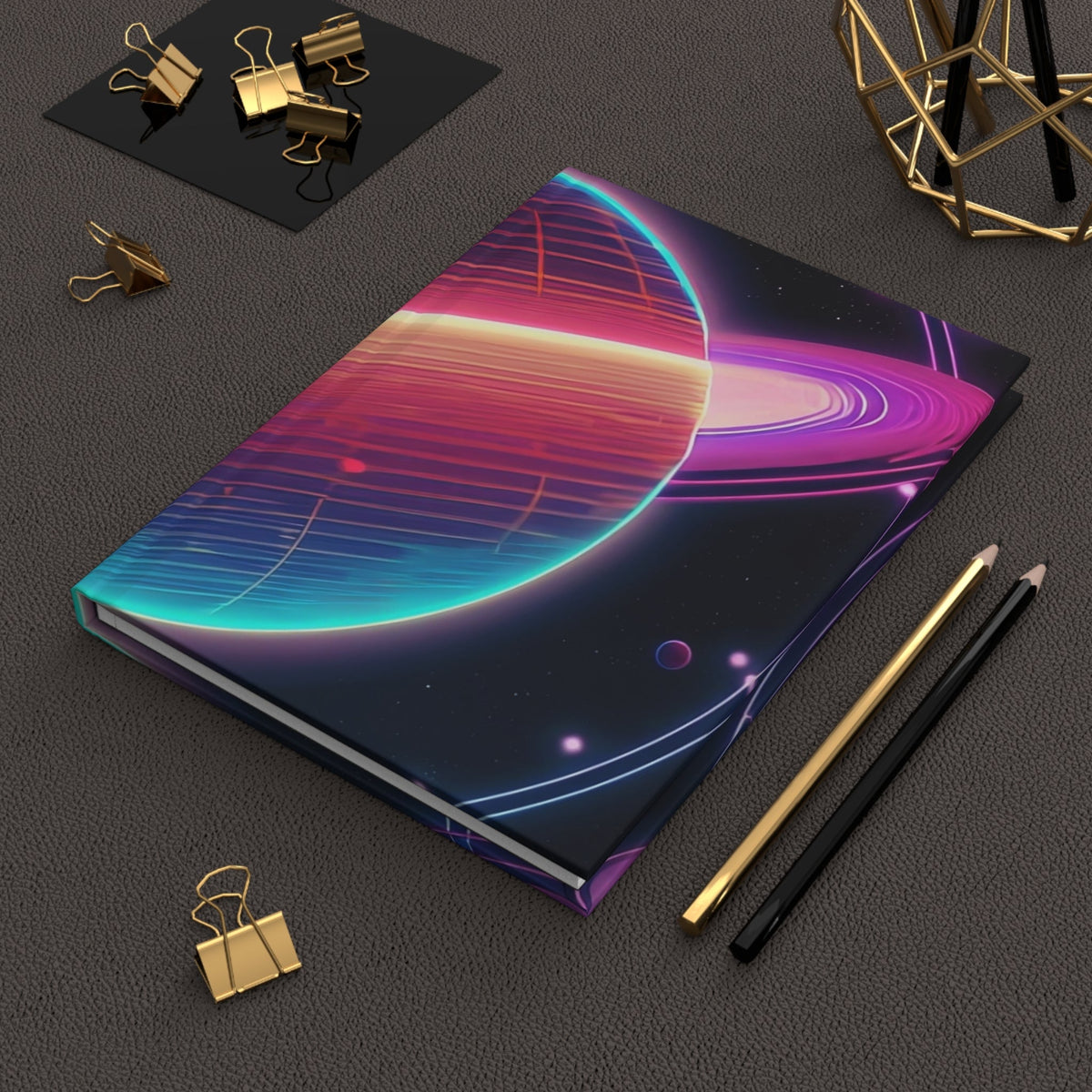 Planetary Solar System Hardcover Journal Matte- Ruled Line