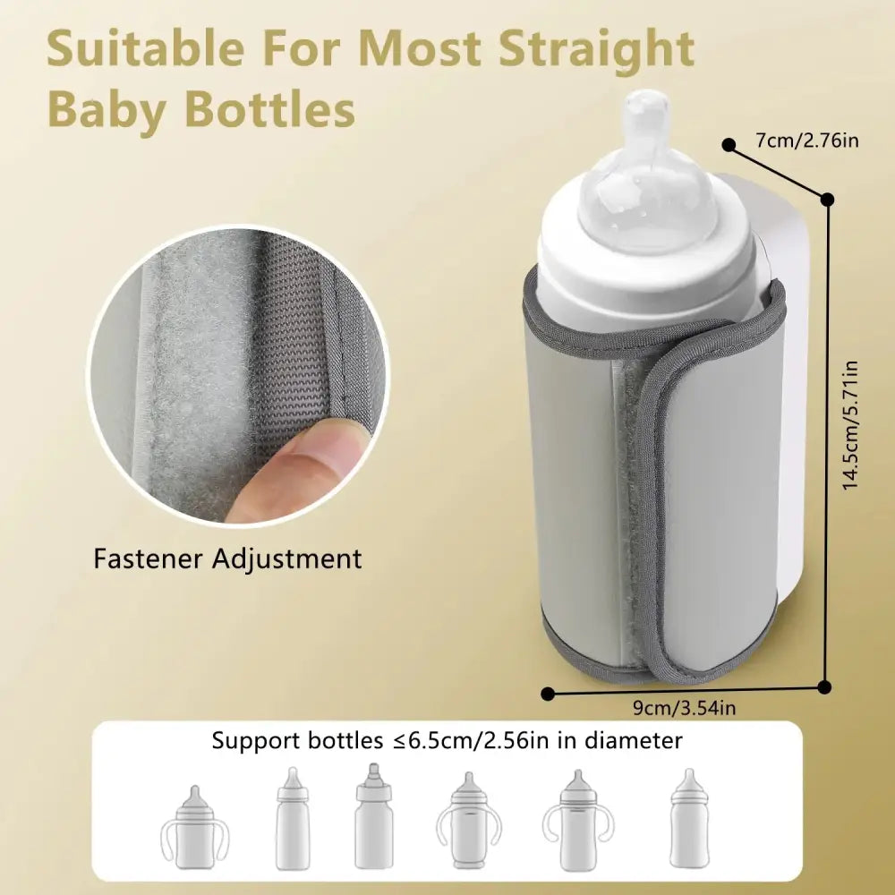 Portable Usb Baby Bottle Warmer with 6 Digital Heat Levels