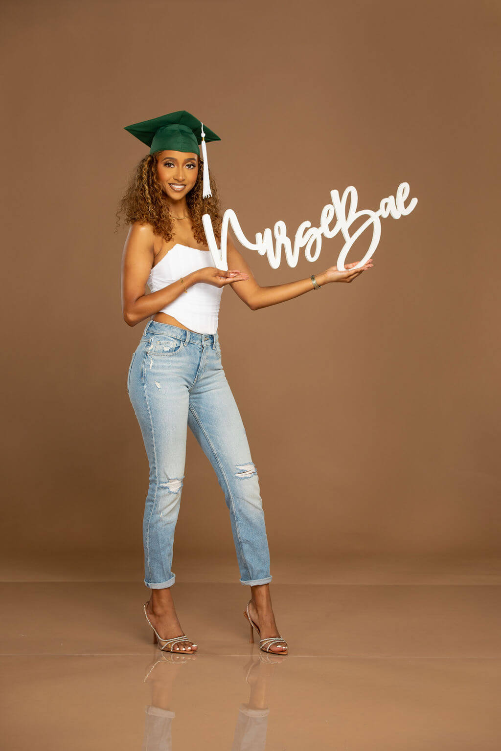 Nurse Bae Graduation Photo Prop Sign | "Item arrived fast!"