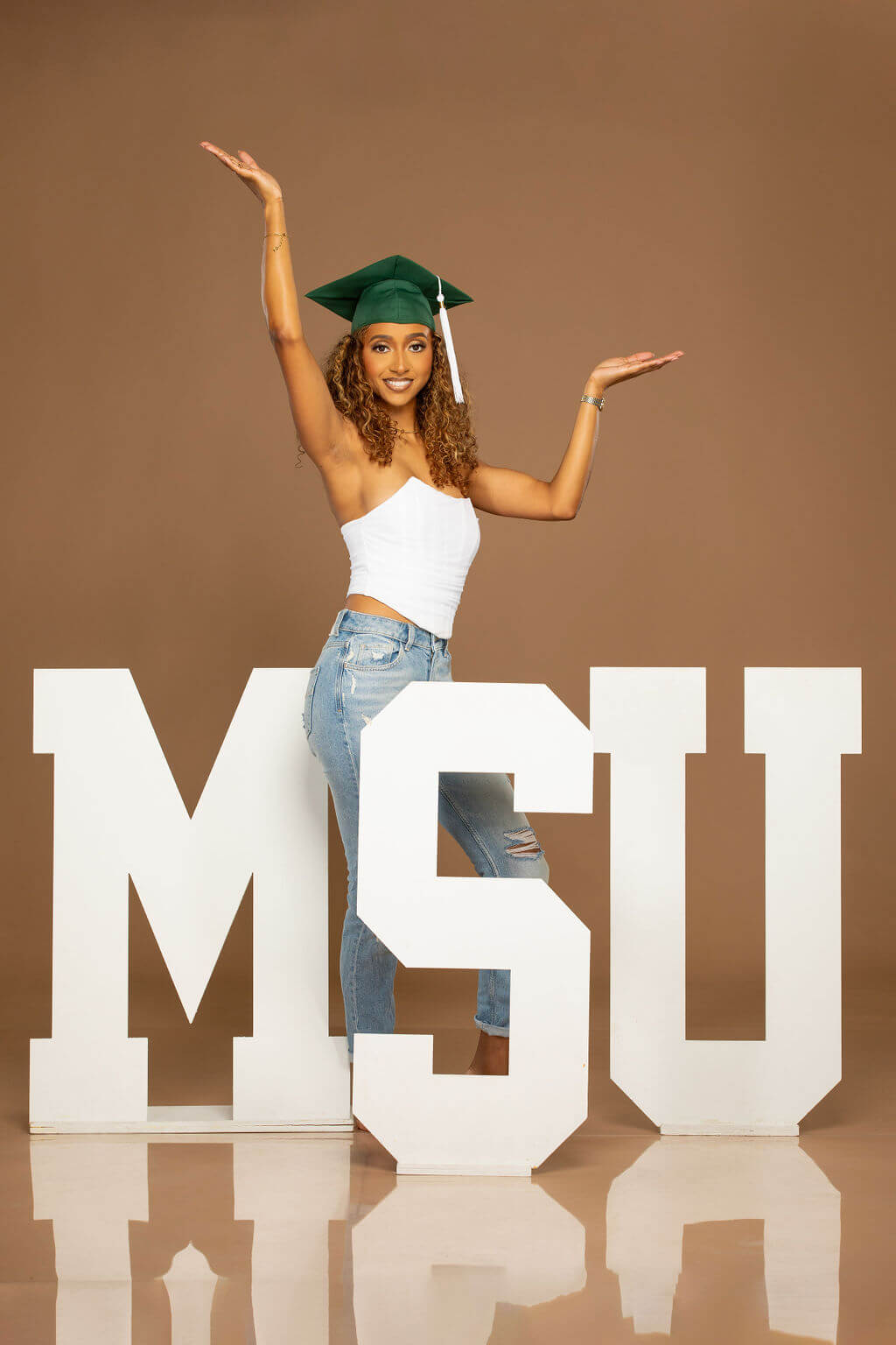 3-Foot Freestanding Wooden College Letter Photo Props | "We Loved Them!"