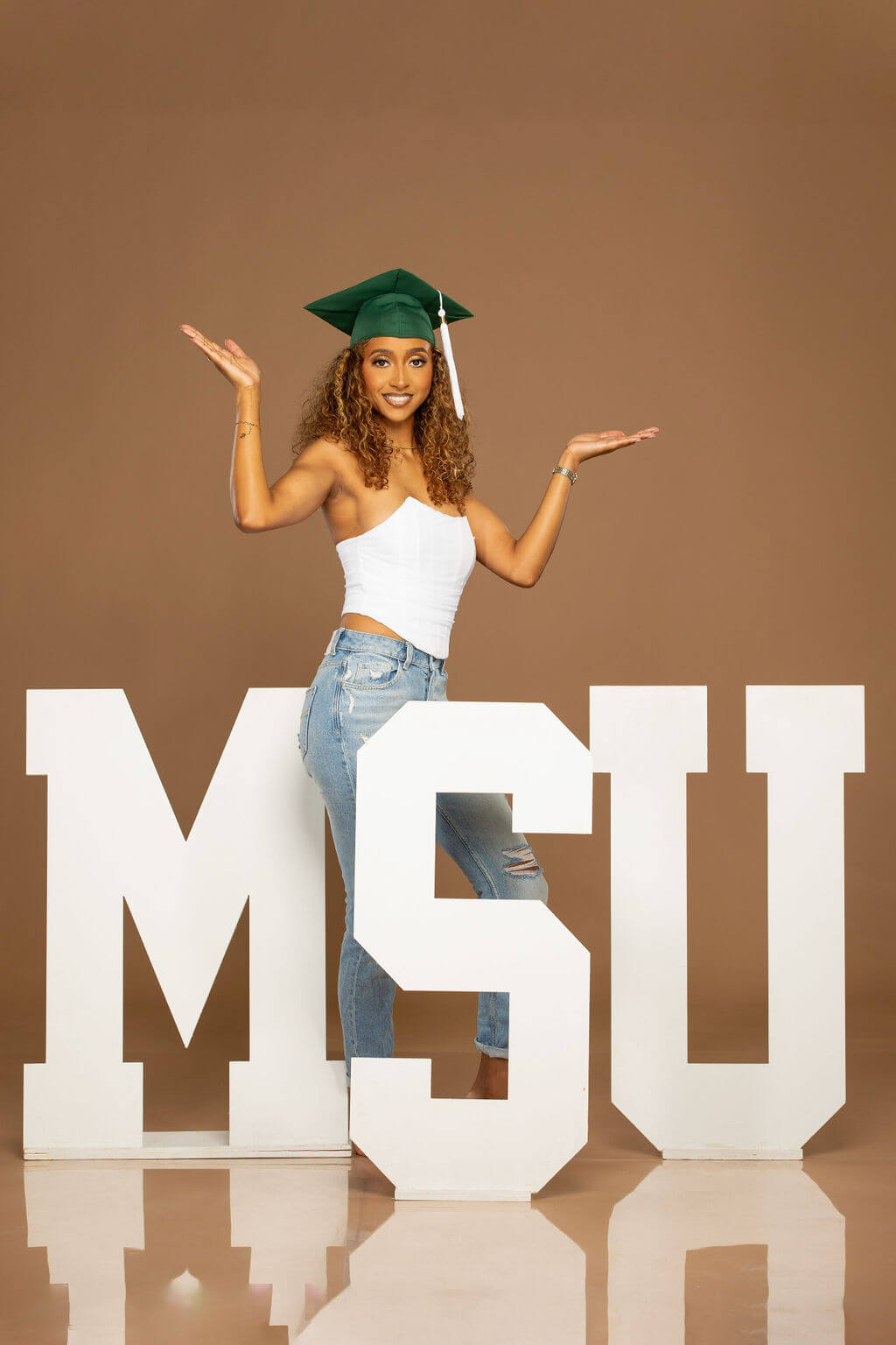 3-Foot Freestanding Wooden College Letter Photo Props | "We Loved Them!"