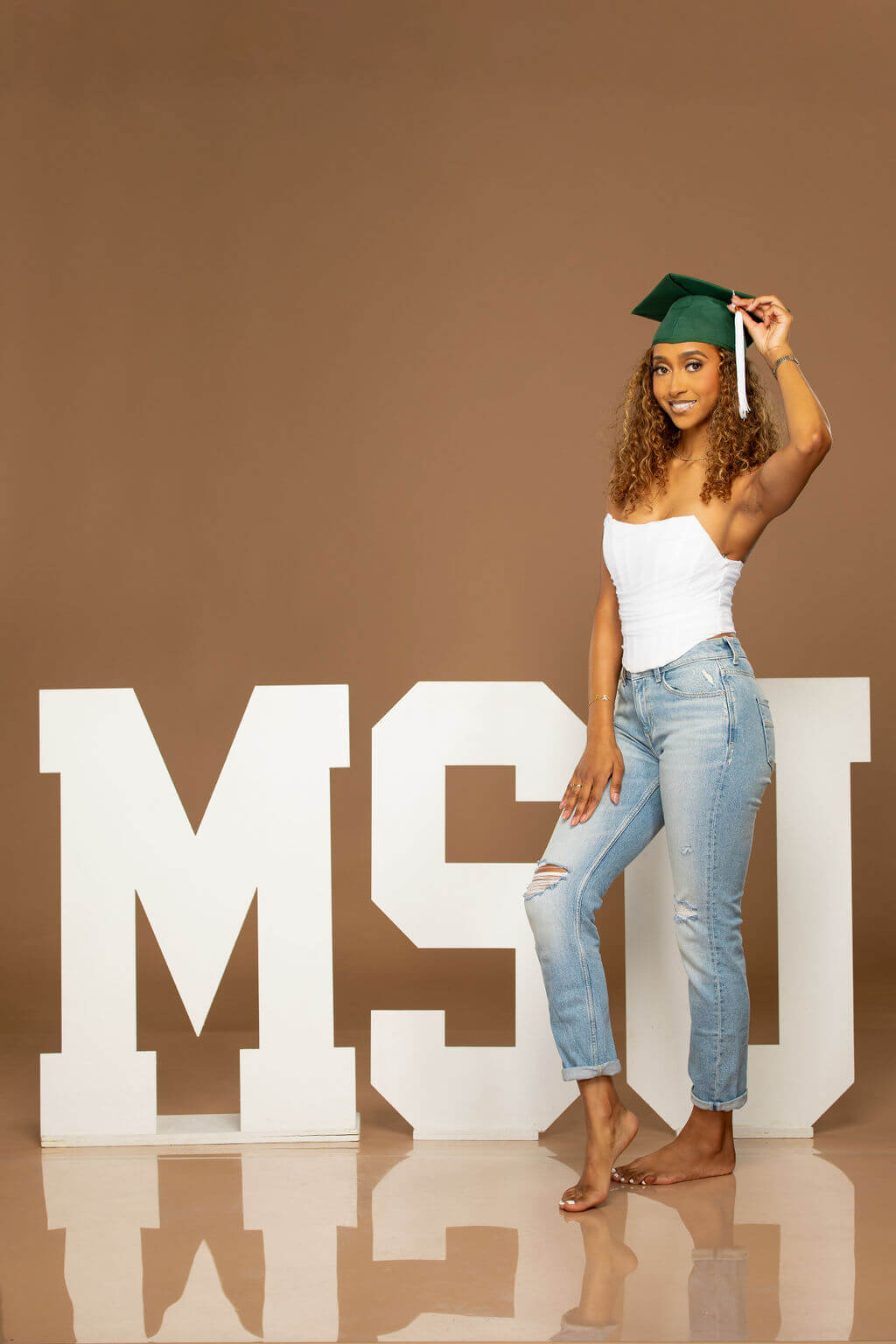 3-Foot Freestanding Wooden College Letter Photo Props | "We Loved Them!"