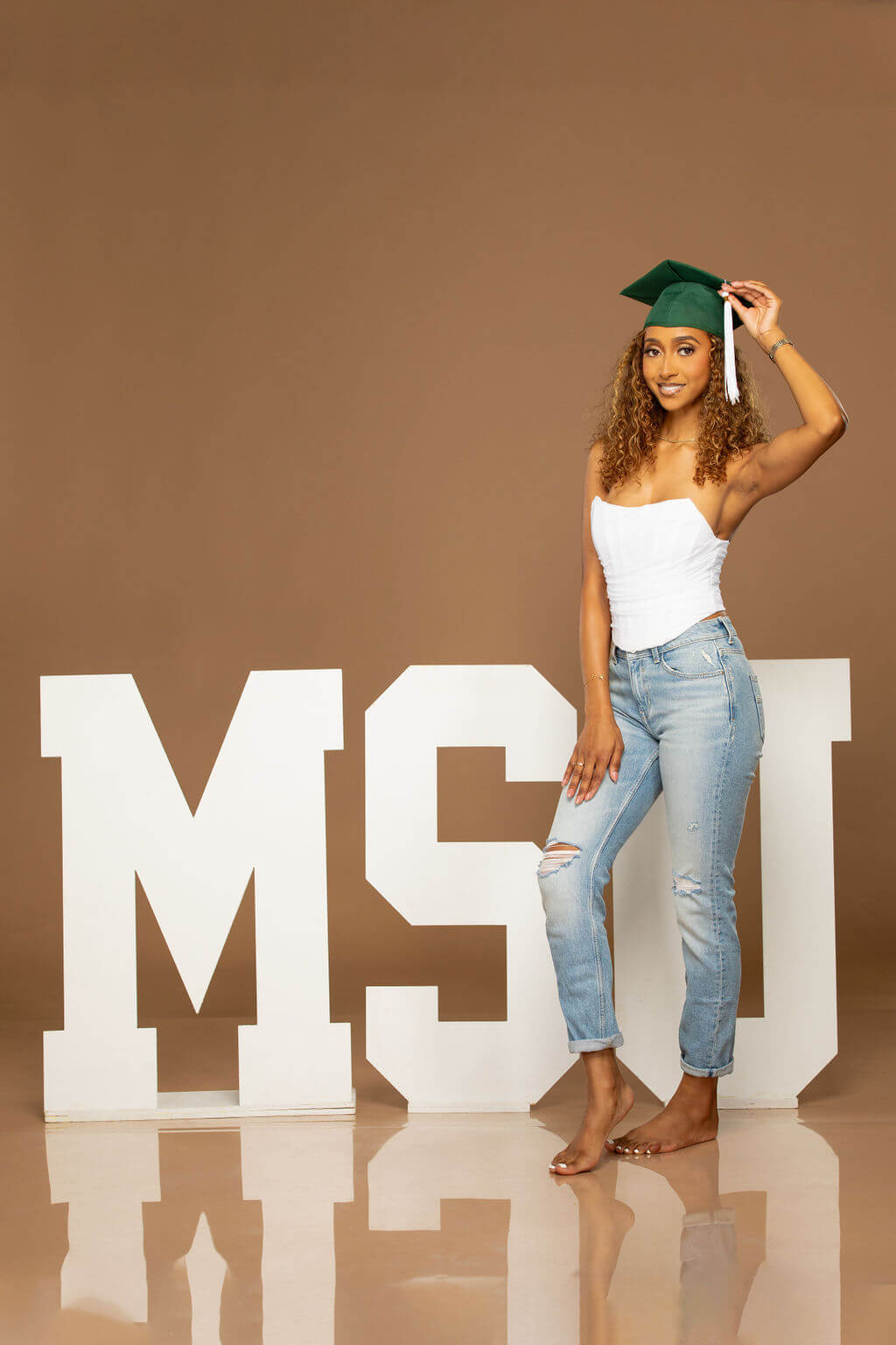 3-Foot Freestanding Wooden College Letter Photo Props | "We Loved Them!"