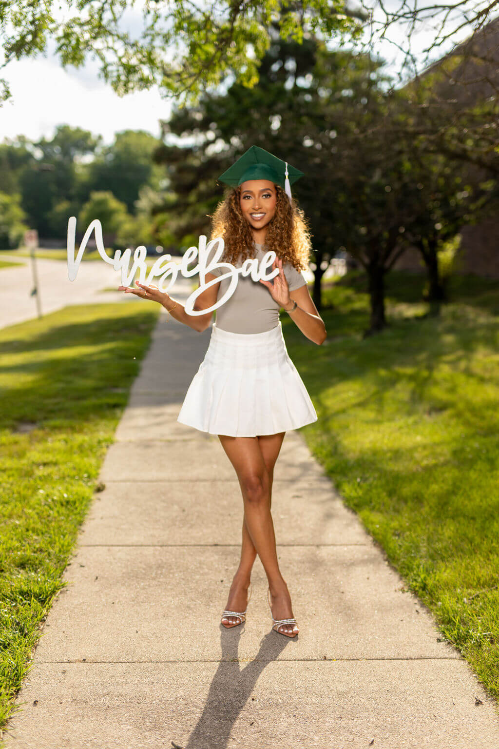 Nurse Bae Graduation Photo Prop Sign | "Item arrived fast!"
