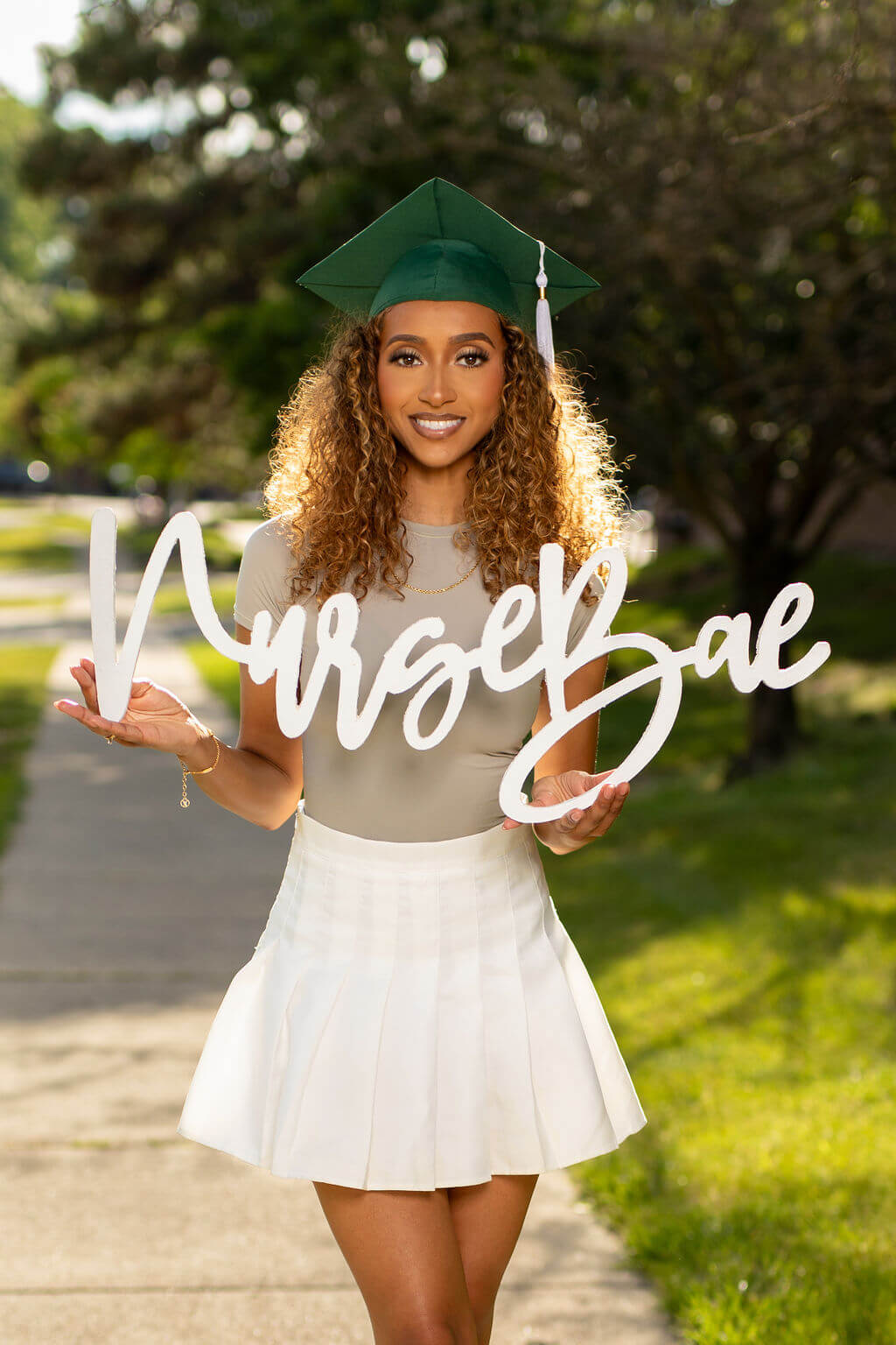 Nurse Bae Graduation Photo Prop Sign | "Item arrived fast!"