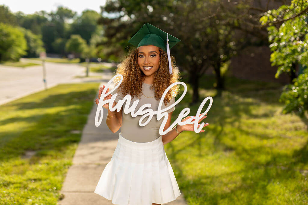 Finished Senior Photo Prop | "I love the product!"