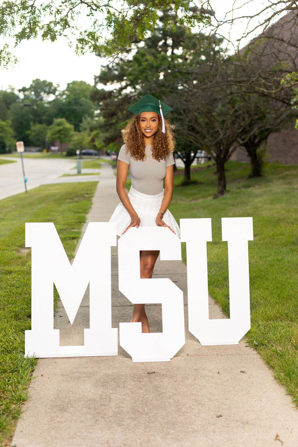 3-Foot Freestanding Wooden College Letter Photo Props | "We Loved Them!"