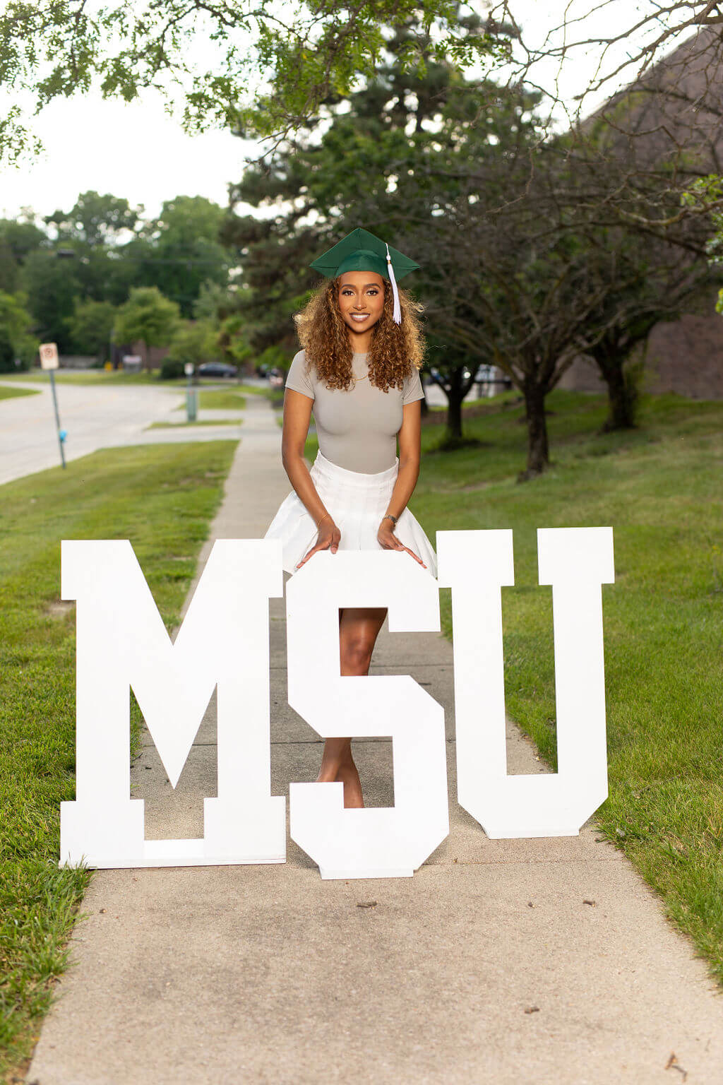 3-Foot Freestanding Wooden College Letter Photo Props | "We Loved Them!"