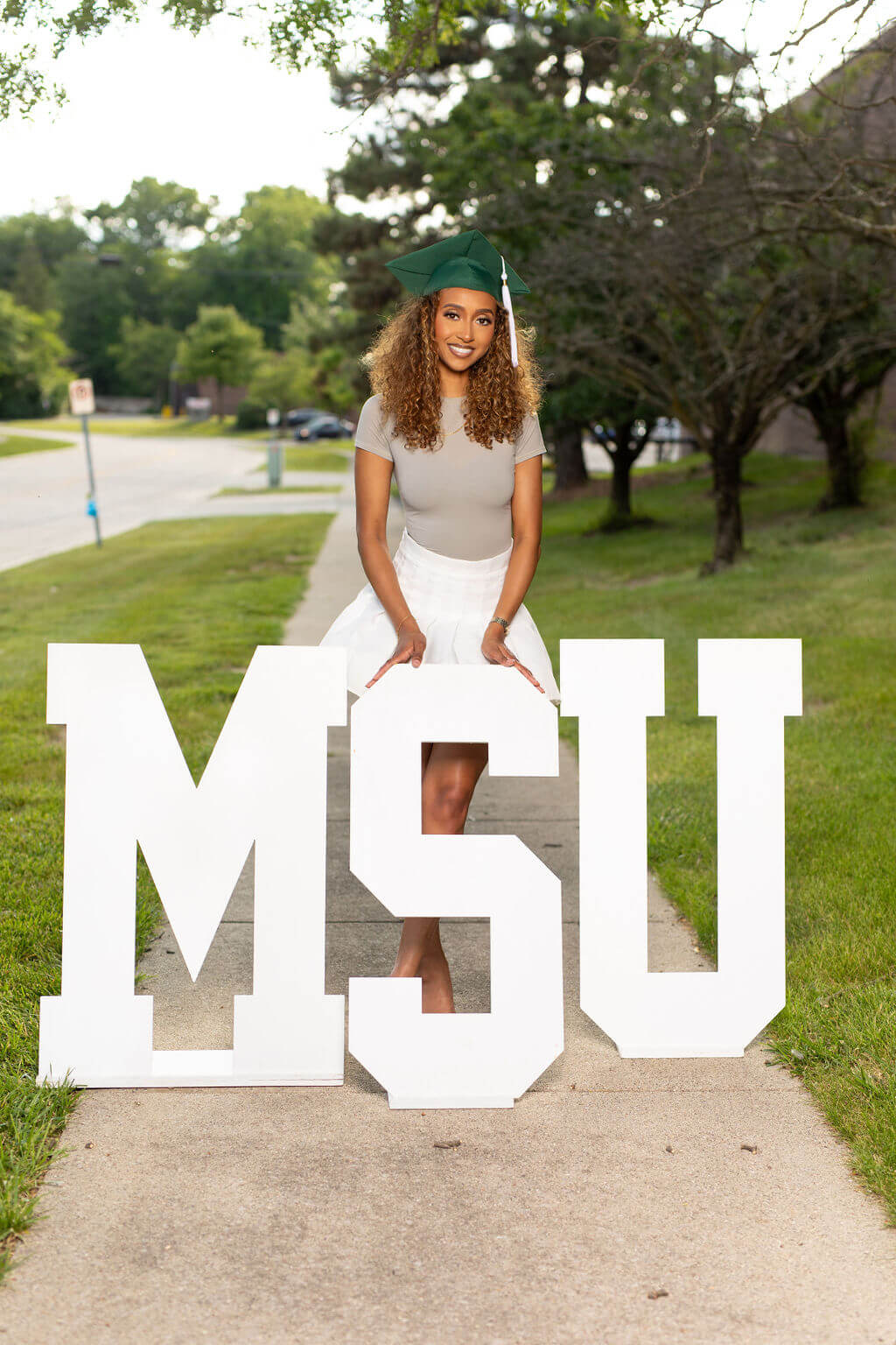 3-Foot Freestanding Wooden College Letter Photo Props | "We Loved Them!"