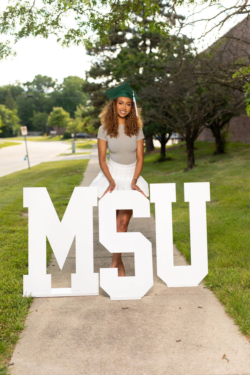 3-Foot Freestanding Wooden College Letter Photo Props | "We Loved Them!"