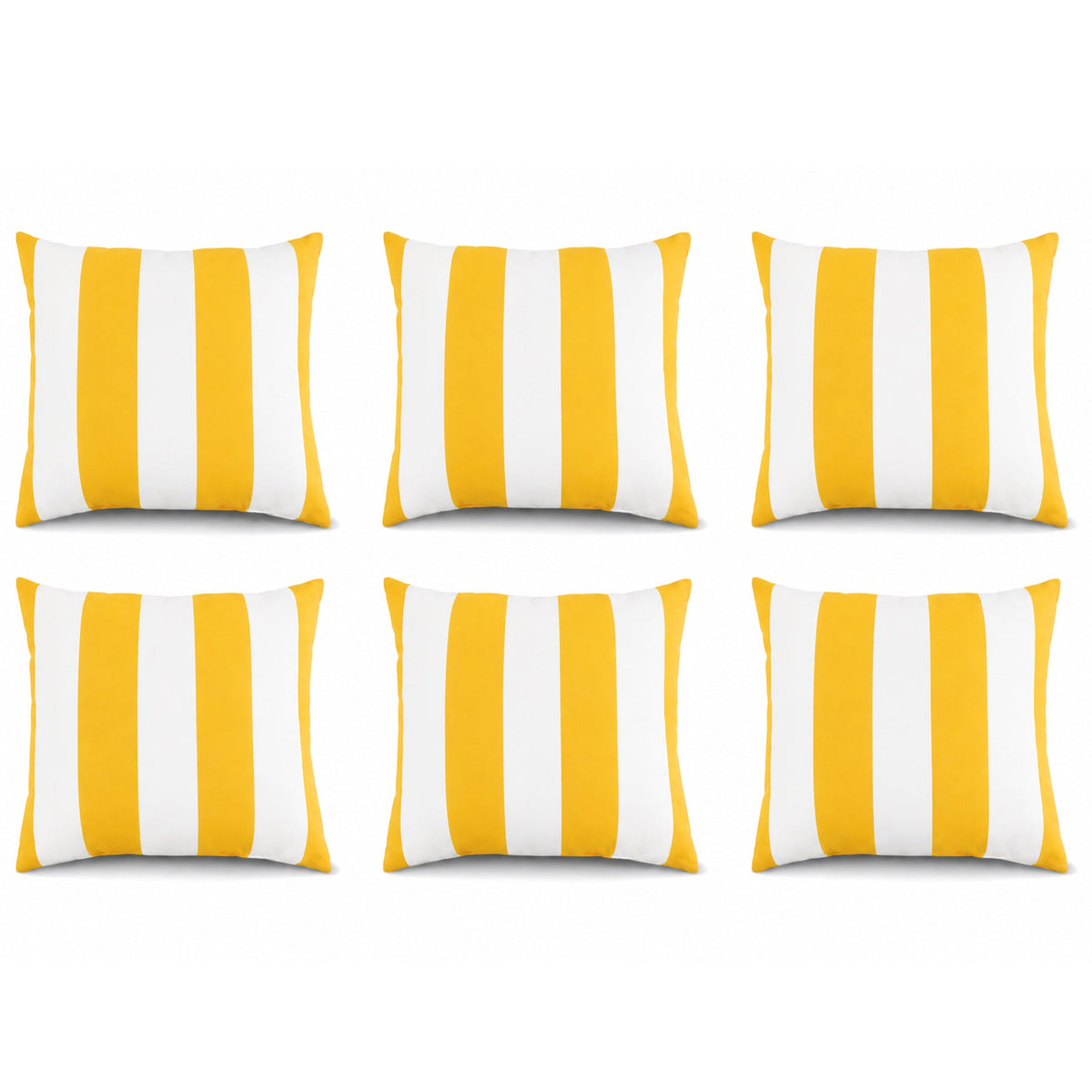 6 Pack Outdoor Pillow Covers - 18x18 Inch