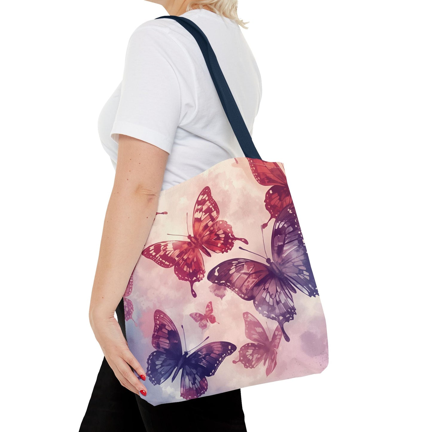Butterfly Canvas Tote Bag – Eco-Friendly, Multi-Size
