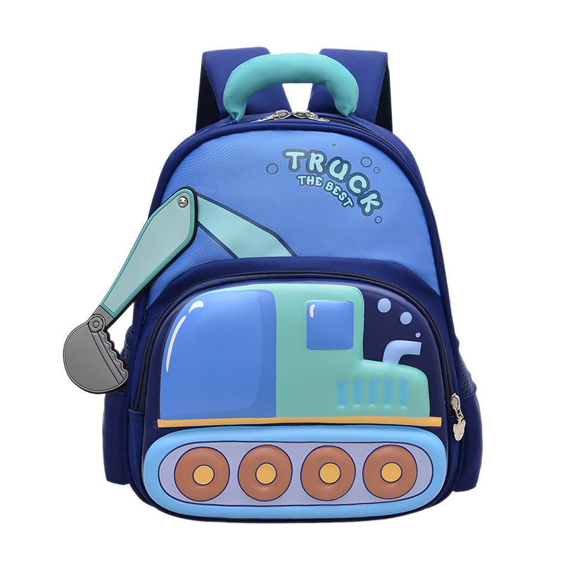 Cute Cartoon Childrens Excavator Backpack