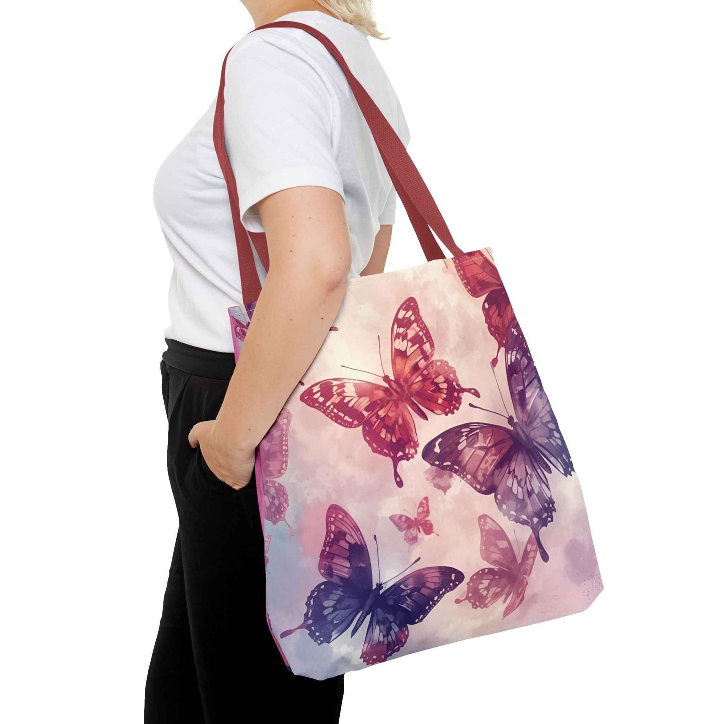 Butterfly Canvas Tote Bag – Eco-Friendly, Multi-Size