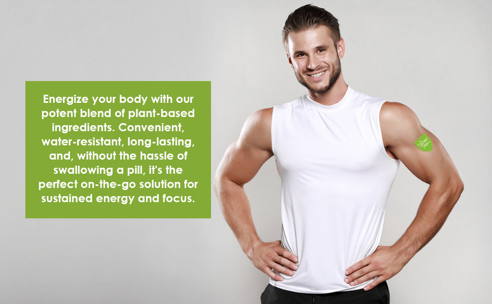 Boost Energy Patches: Green Tea, Guarana & Caffeine - 8 pack