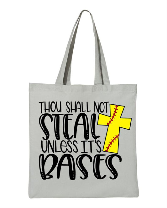 Thou Shall Not Steal Softball Tote