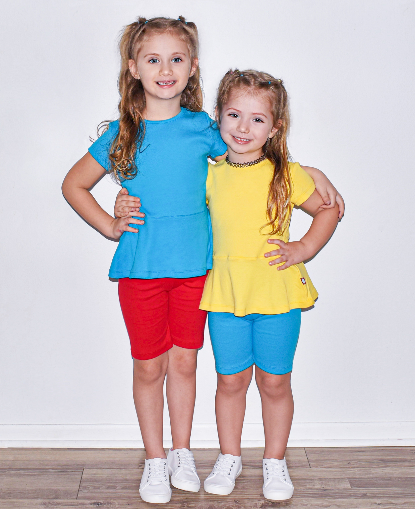 Girls Soft 100% Cotton Long Bike Shorts | Navy