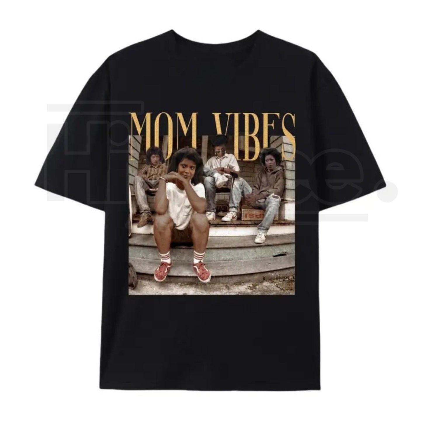 "Mom Vibes" – Vintage 90s Nostalgia Retro Motherhood Graphic Top