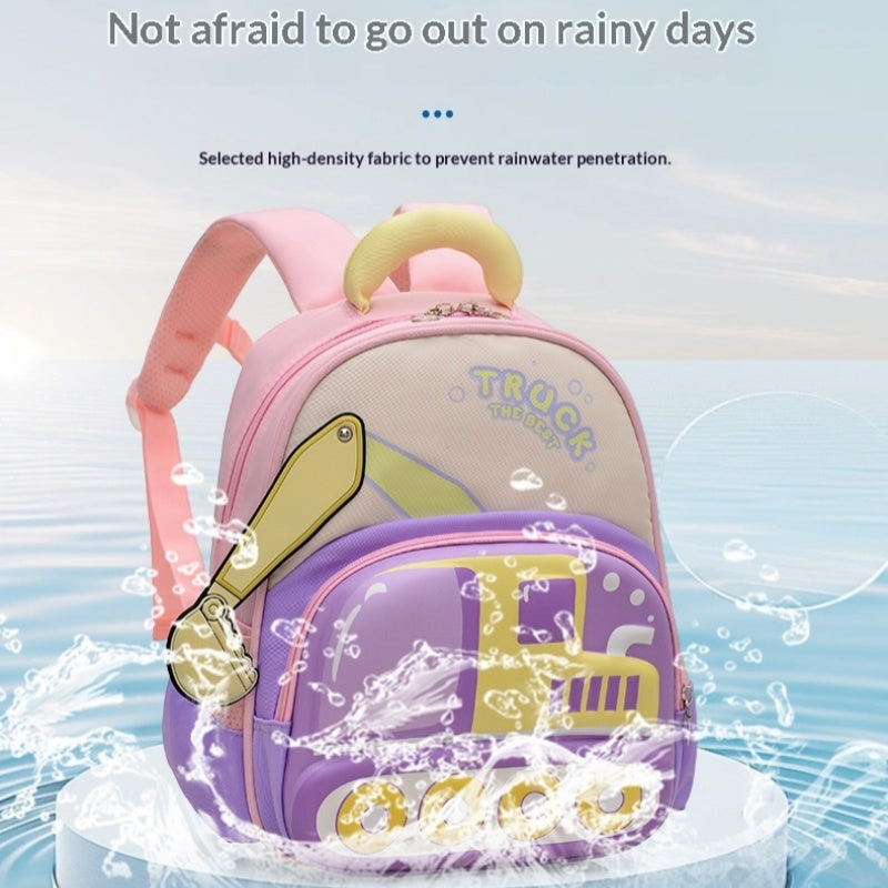 Cute Cartoon Childrens Excavator Backpack