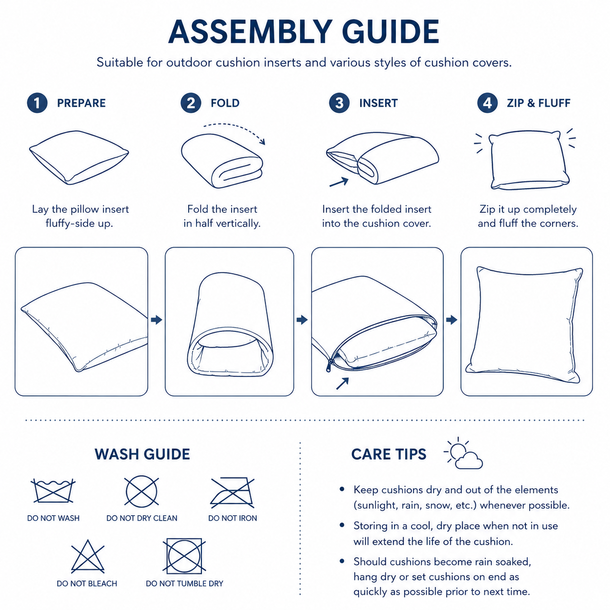 6 Pack Outdoor Pillow Covers - Decorative and Water-Repellent