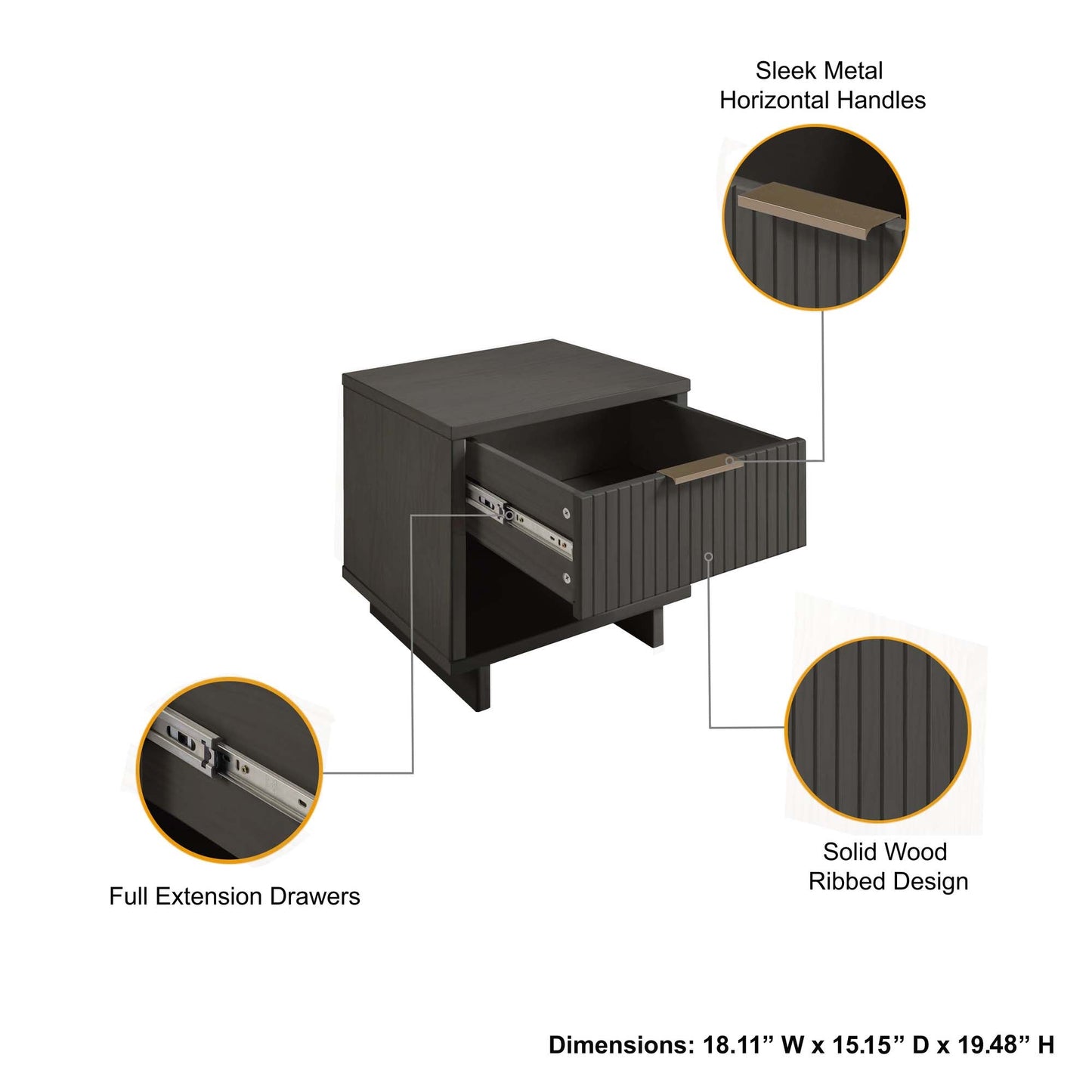 Granville 18" Nightstand
