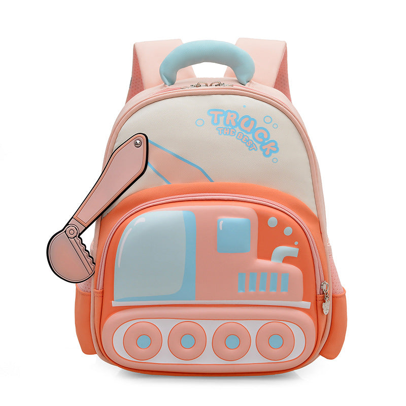 Cute Cartoon Childrens Excavator Backpack