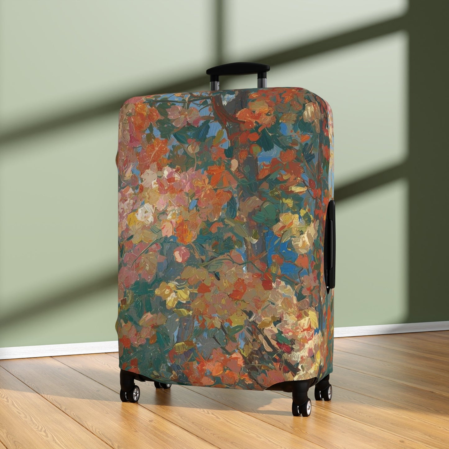 Floral Luggage Cover – Stretchy Dustproof Protector