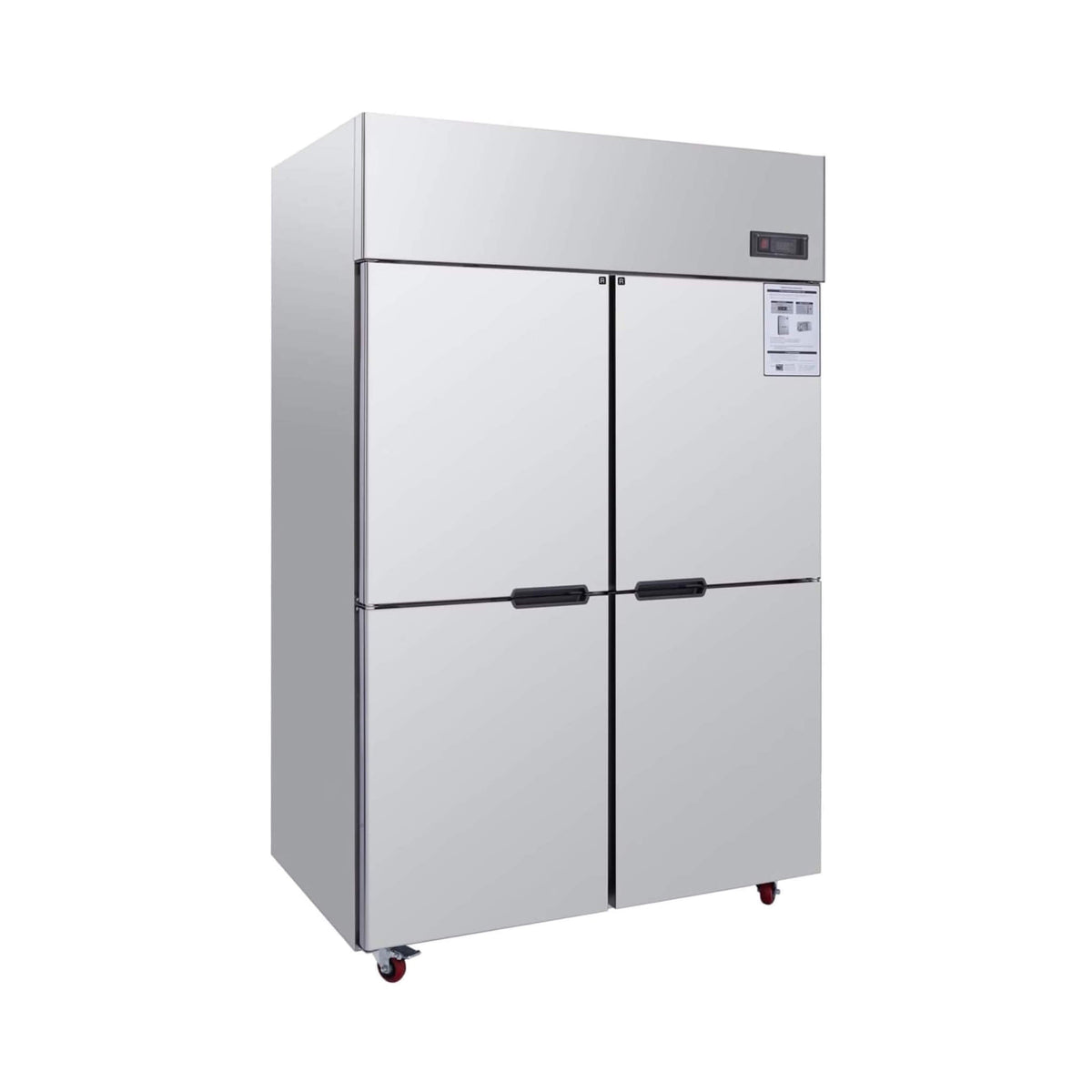 48-Inch Commercial 33 Cu.Ft Stainless Steel Reach-In Refrigerator With Four Split Doors (SAK83046)