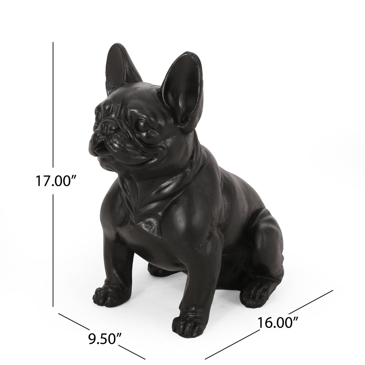 Outdoor French Bulldog Garden Statue