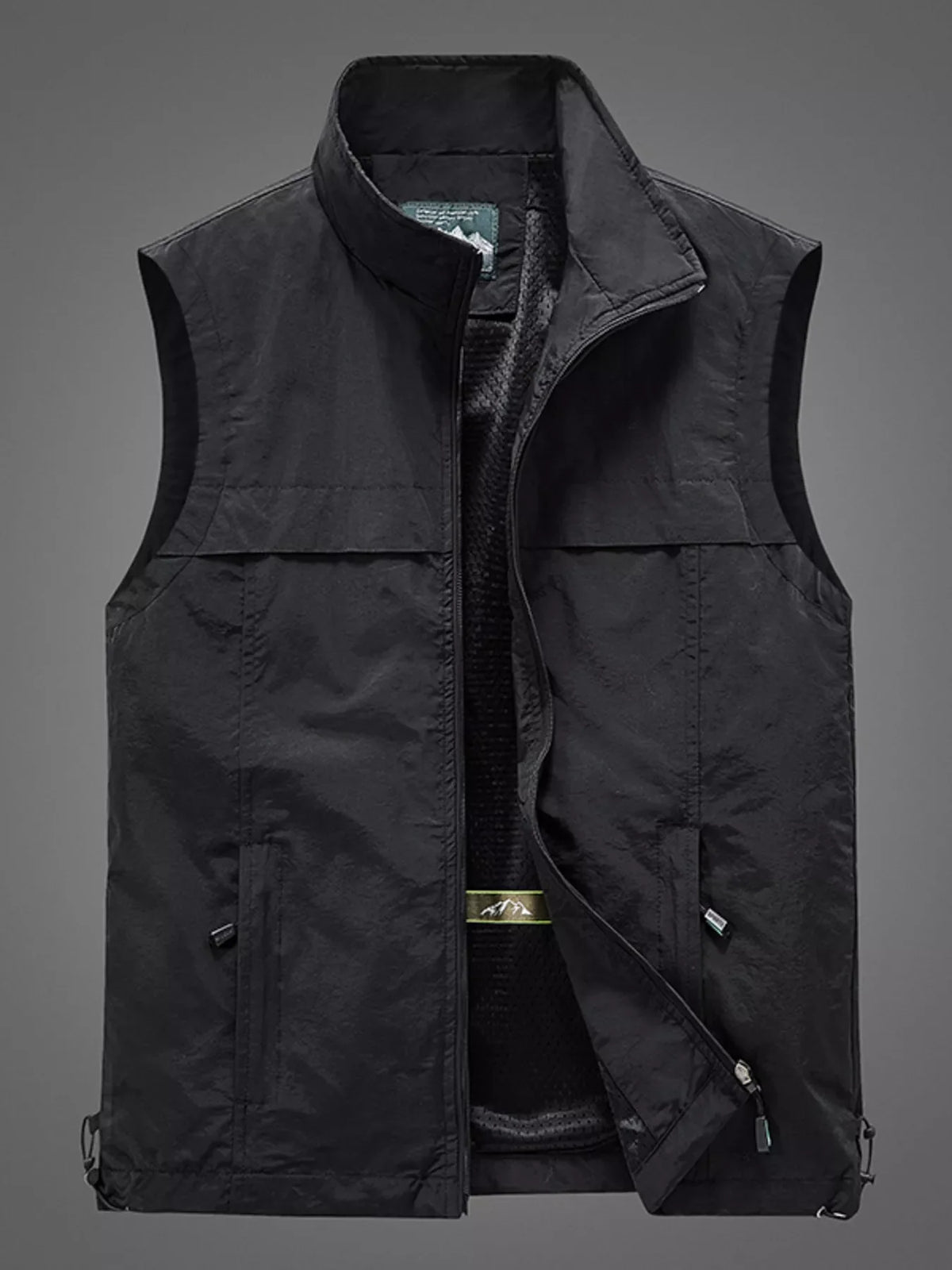 Men's Plus Size Zip Up Vest