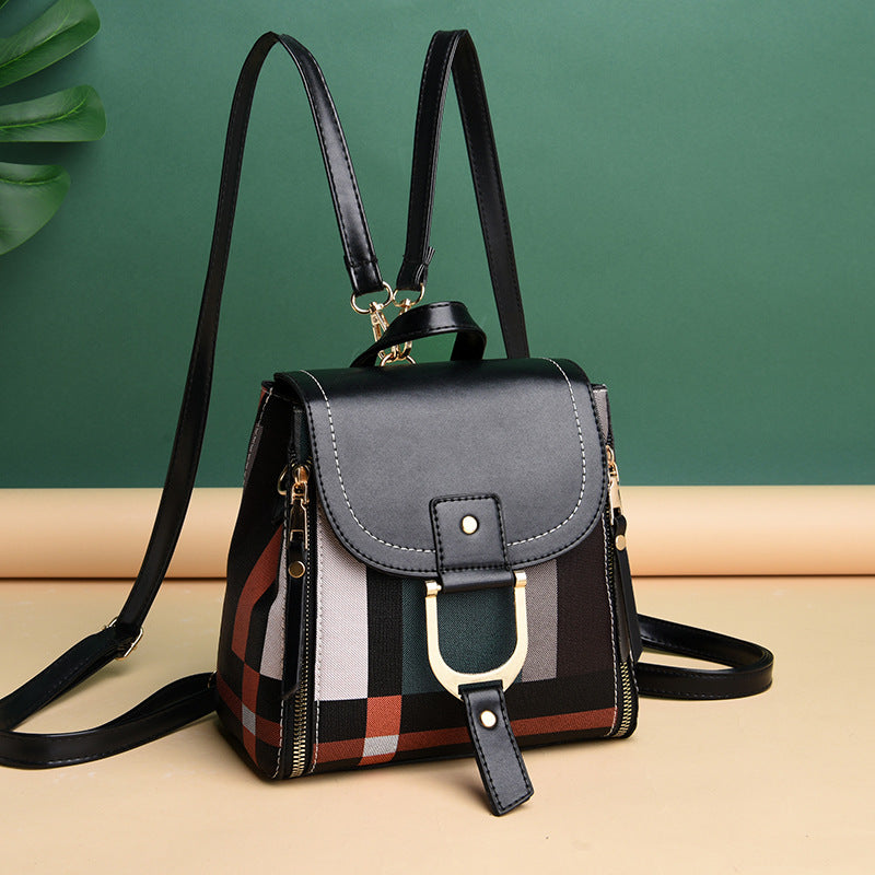 Small Women's Grid Backpack