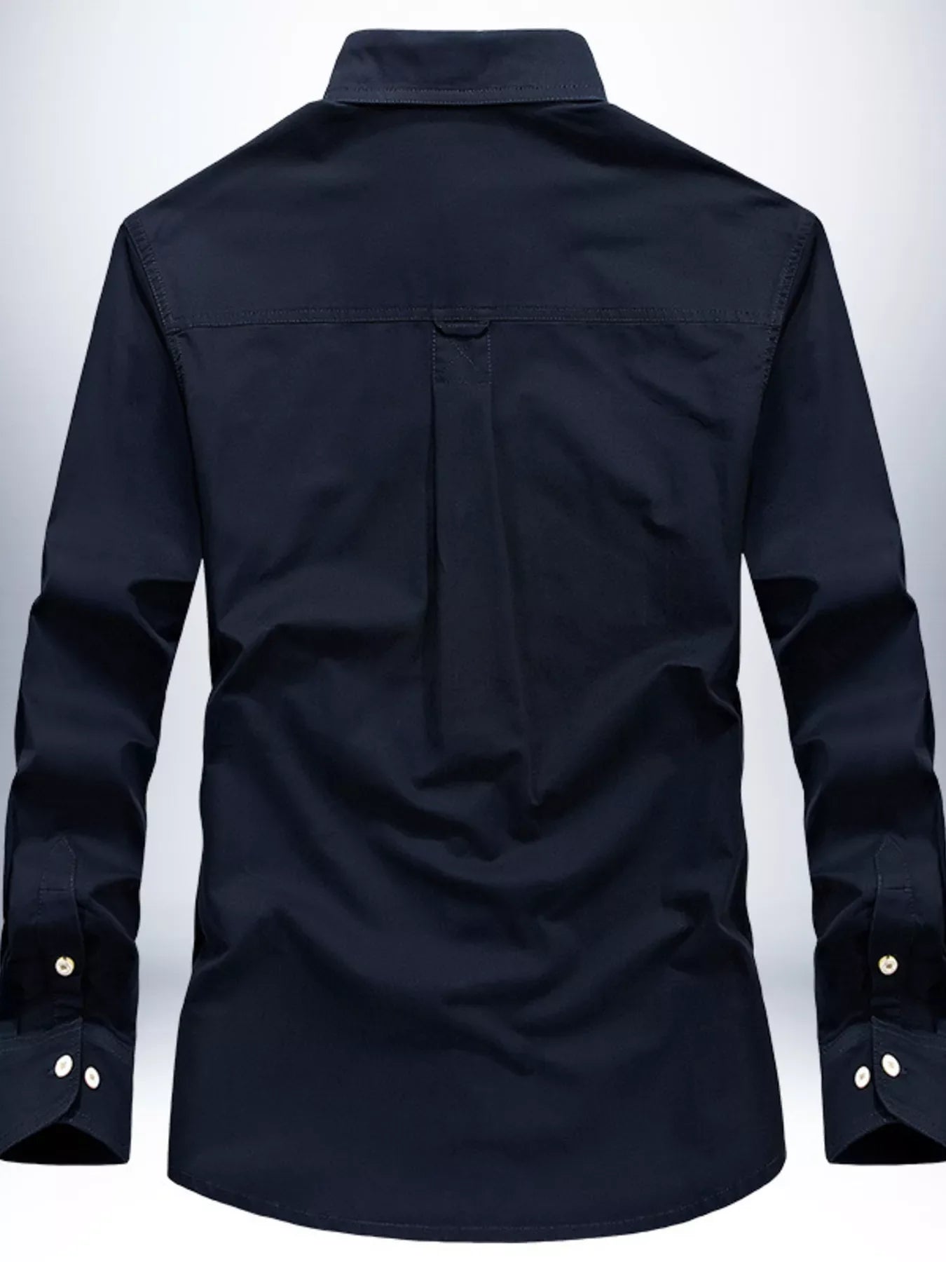 Men's Plus Size Button Up Long Sleeve Shirt