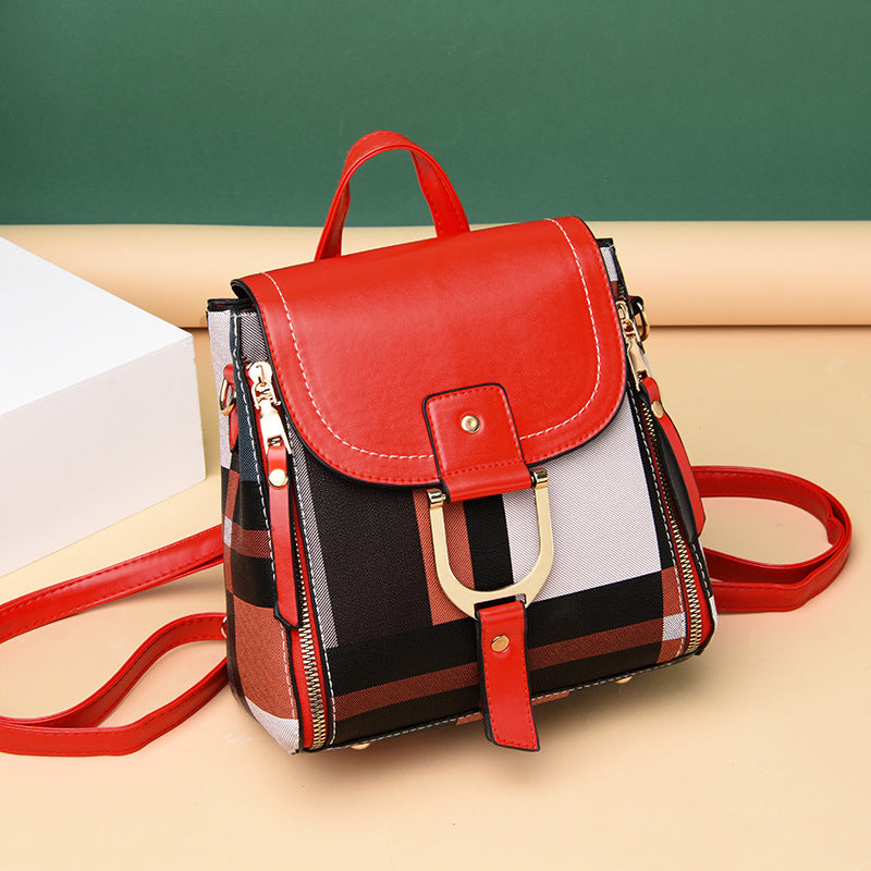 Small Women's Grid Backpack