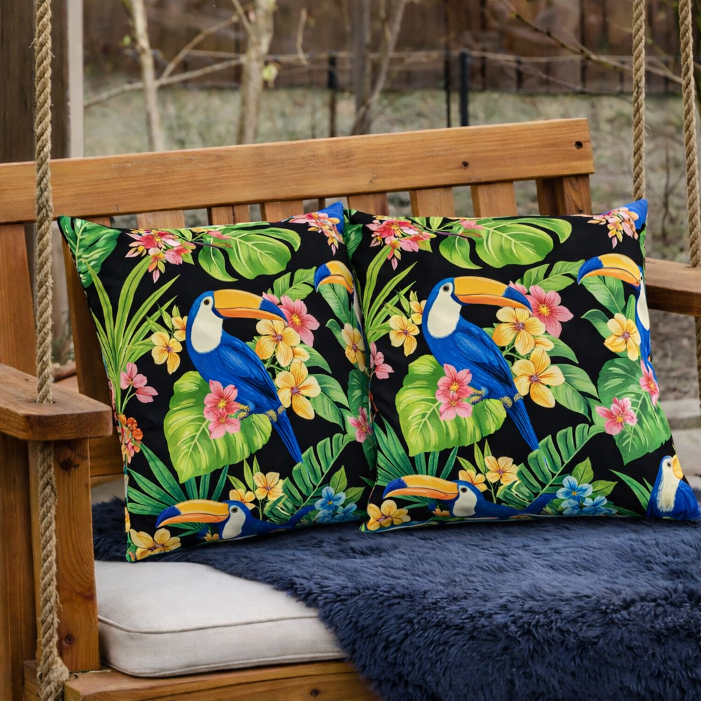 6 Pack Outdoor Pillow Covers - Decorative and Water-Repellent
