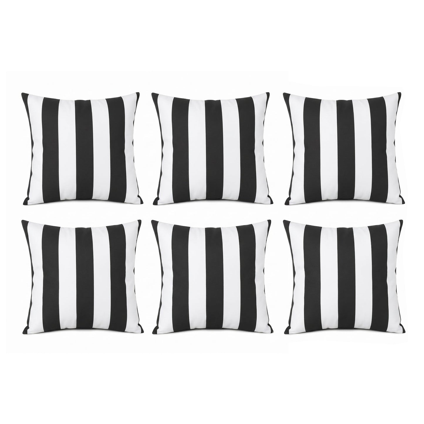 Water-Repellent Outdoor Pillow Covers - Set of 6