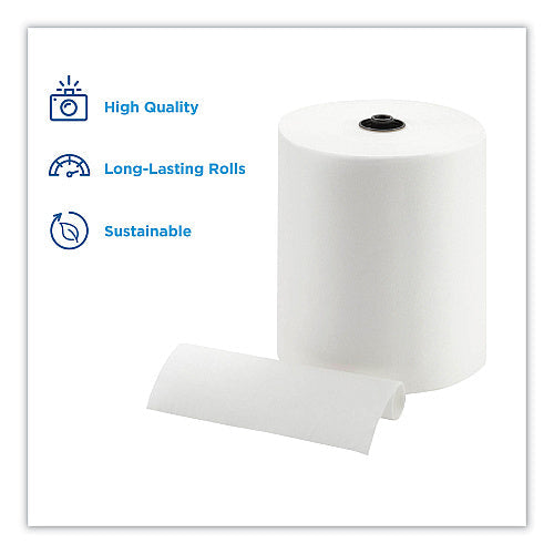 Pacific Blue® Hardwound Towel Paper, White, 700-ft., 6 Rolls (89430)