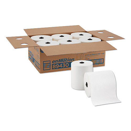 Pacific Blue® Hardwound Towel Paper, White, 700-ft., 6 Rolls (89430)