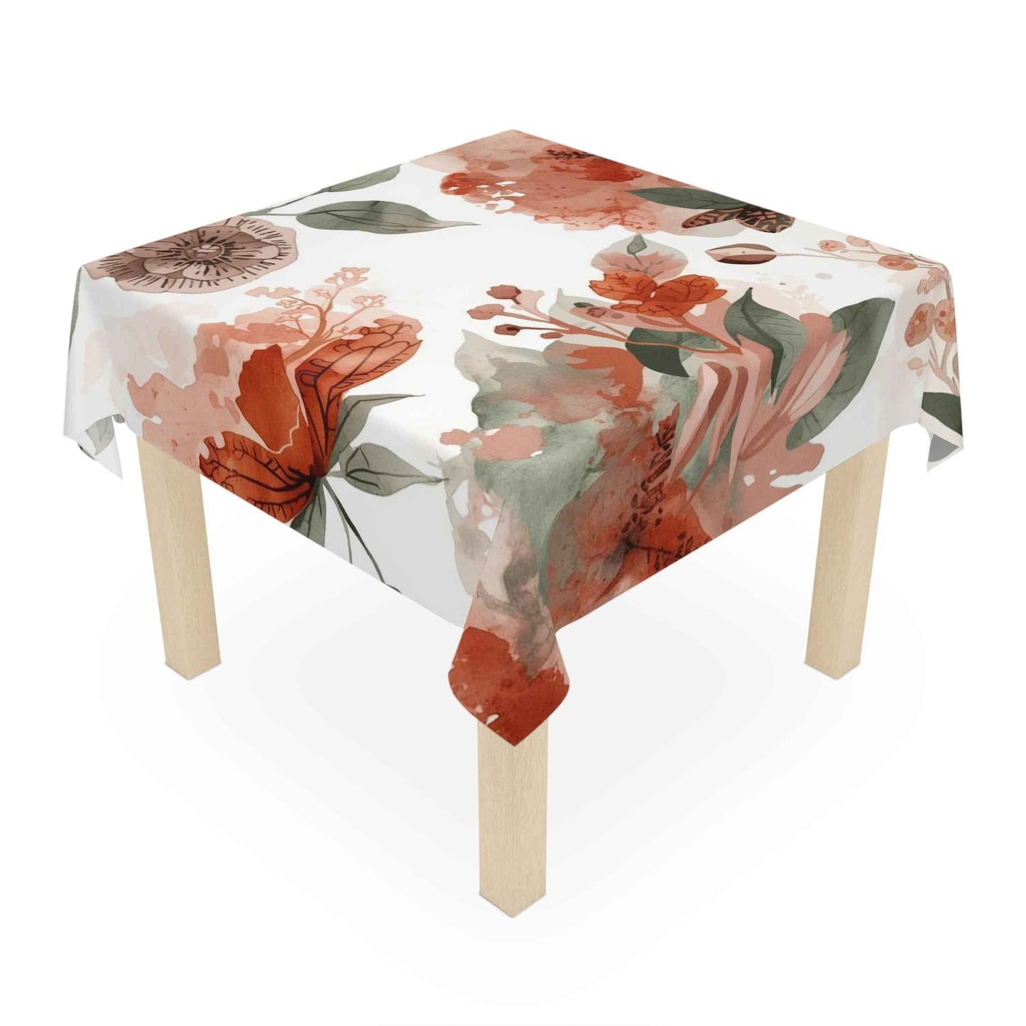 Bohemian Floral Tablecloth – Vibrant 100% Polyester Spring Dining Decor