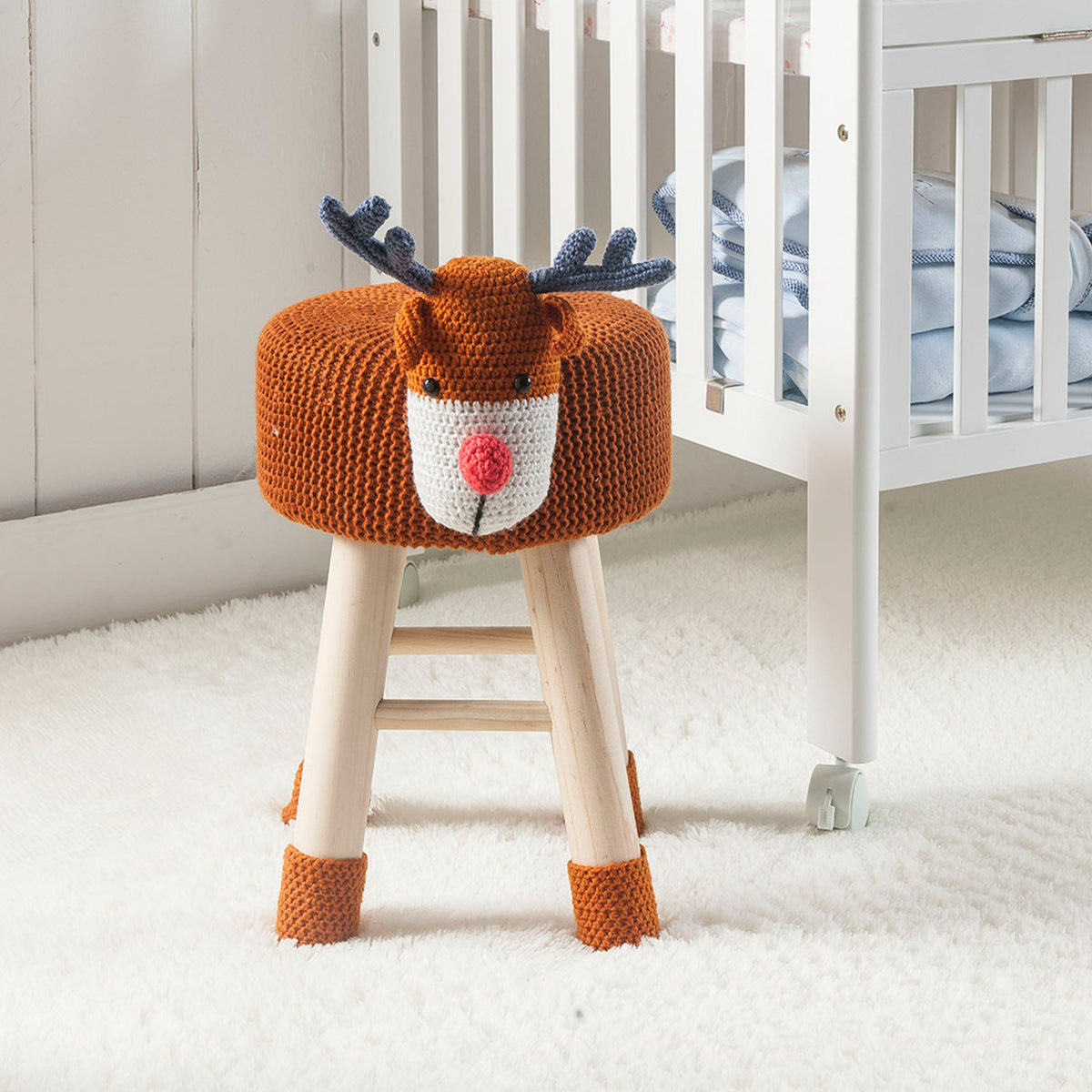 Animal Ottoman Stool - Cute Deer Foot Stool for Kids