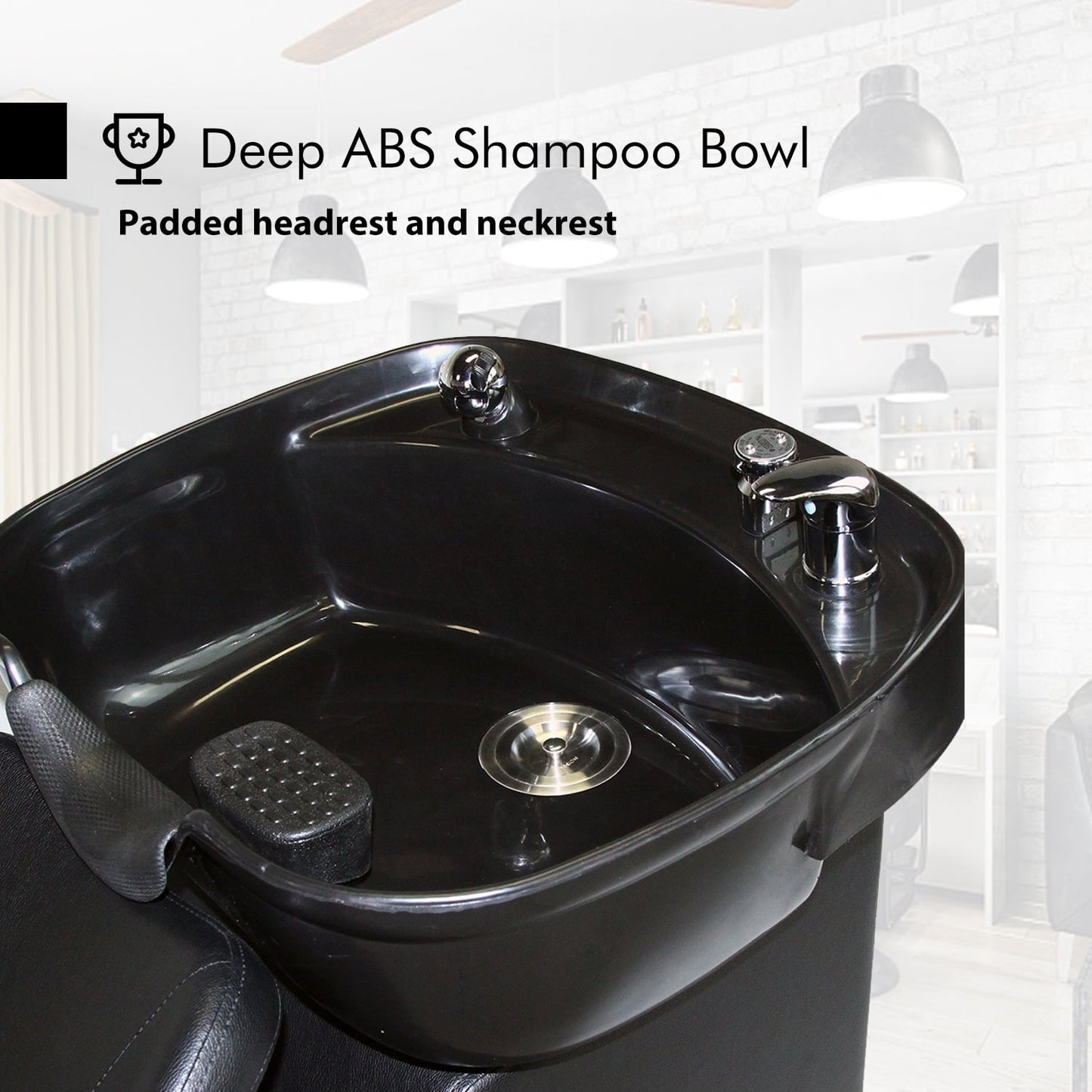 Ainfox Salon Backwash Barber Chair Shampoo Chair Beauty Spa Equipment