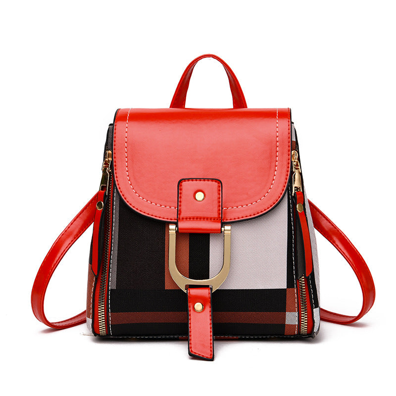 Small Women's Grid Backpack