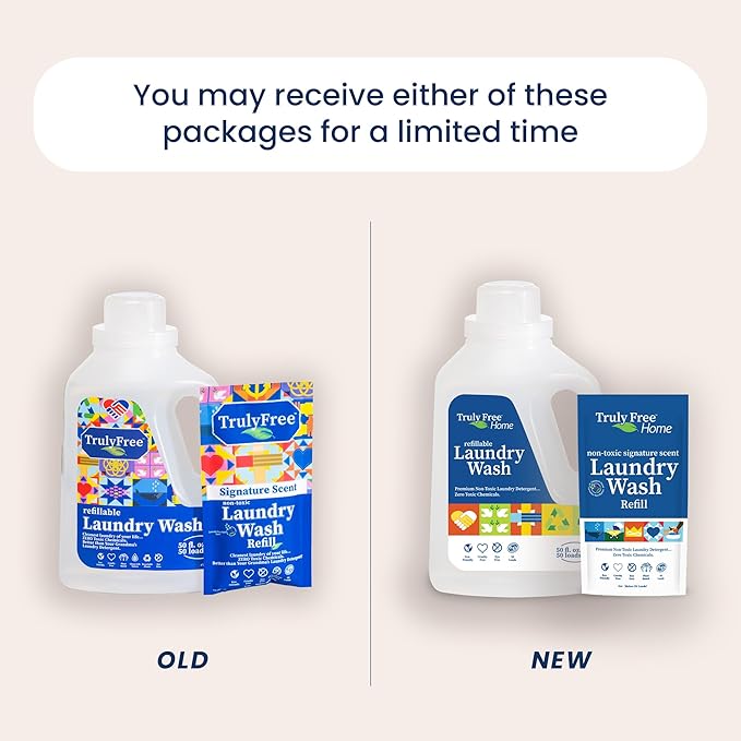 Laundry Detergent for Sensitive Skin | Gentle & Safe for Baby Clothes | Plant-Based | Easy to Dissolve to Create a Liquid| Include 1 Refillable Bottle| Signature Scent (50 Loads)