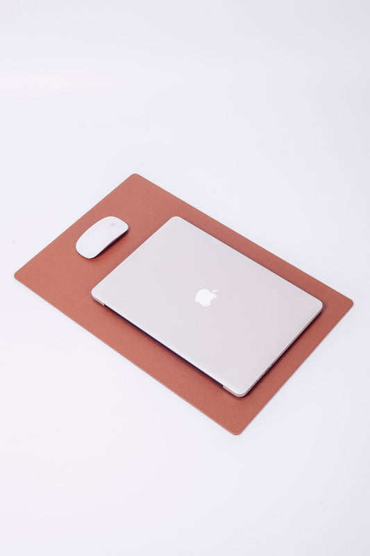 Leather Desk Mat Tobacco 60x35cm