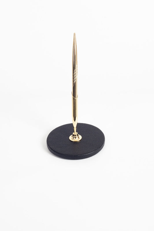 Polo Leather Pen Pad Gold