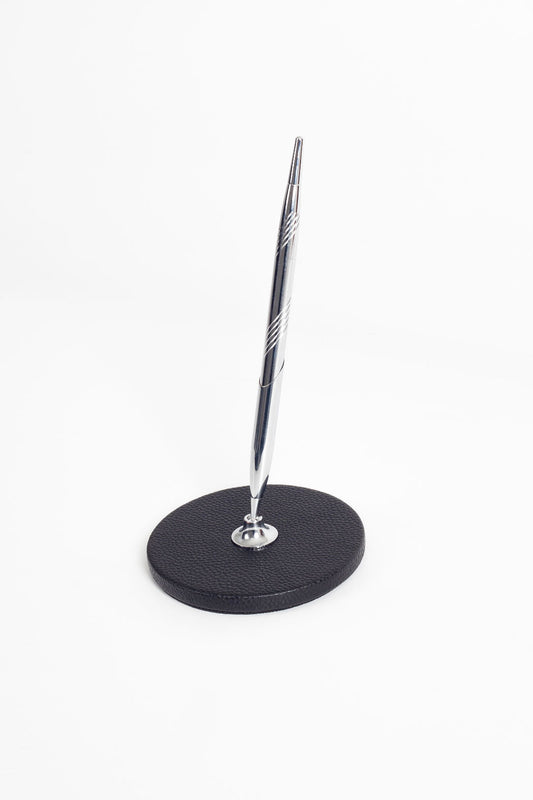 Polo Leather Pen Pad Chrome