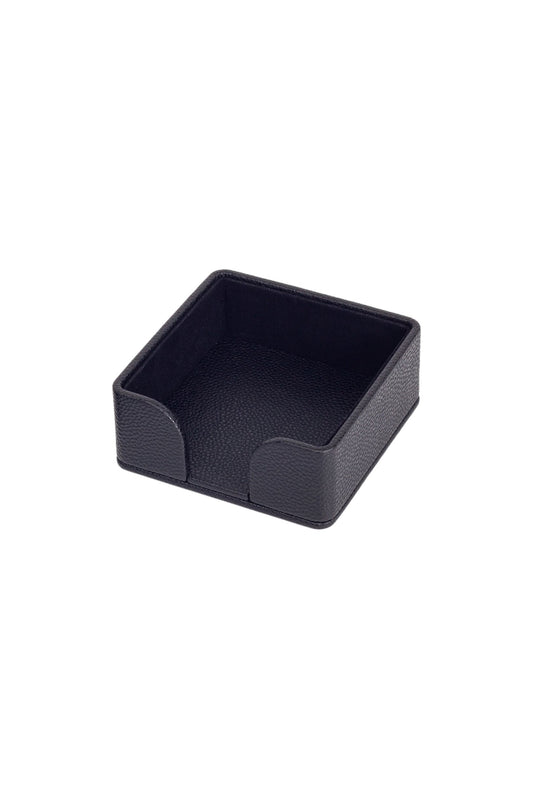 Felix Leather Note Holder Black 3.9x3.9inc